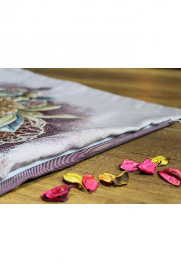 Çeyiz Diyarı Goblen Lüx 2 Li Kırlent Kılıfı Lila - Resim 10