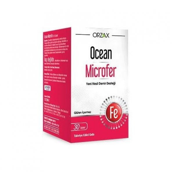 Orzax Ocean Microfer 30 Tablet 8697595872222