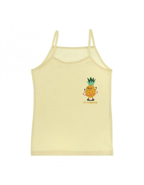 Donella 5li Renkli Ananas Baskılı Kız Çocuk Atlet - 435058 - 3