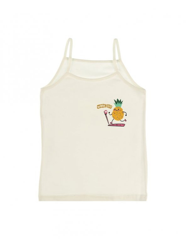Donella 5li Renkli Ananas Baskılı Kız Çocuk Atlet - 435058 - 6