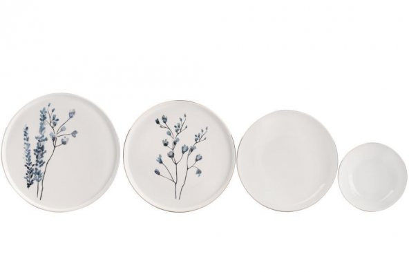 Seramikci Spring Branch Bone China 24 Parça Yemek Takımı - 4
