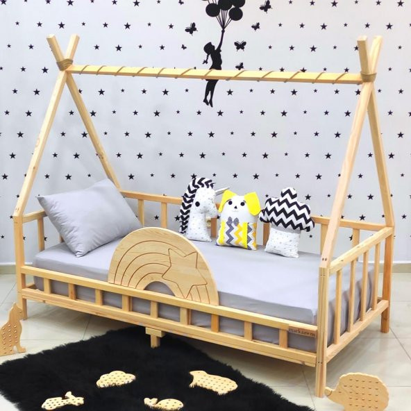 Markaawm Montessori Yatak Nirvana Gökkuşağı Yıldızlı Karyola