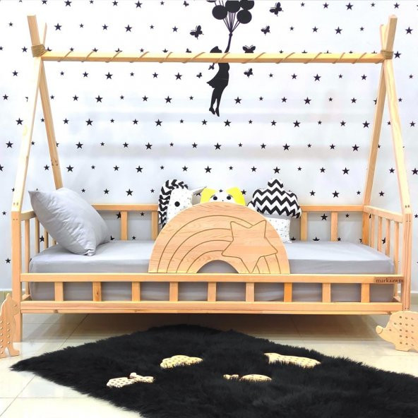 Markaawm Montessori Yatak Nirvana Gökkuşağı Yıldızlı Karyola - 3