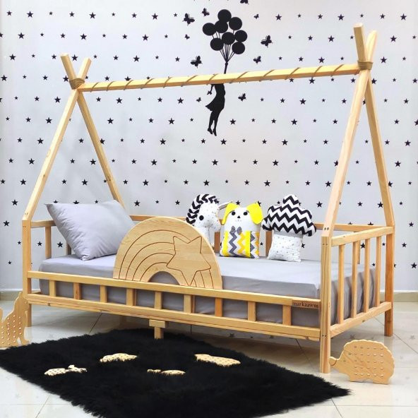 Markaawm Montessori Yatak Nirvana Gökkuşağı Yıldızlı Karyola - 4