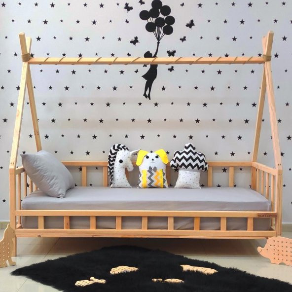 Markaawm Montessori Yatak Nirvana Gökkuşağı Yıldızlı Karyola - 8