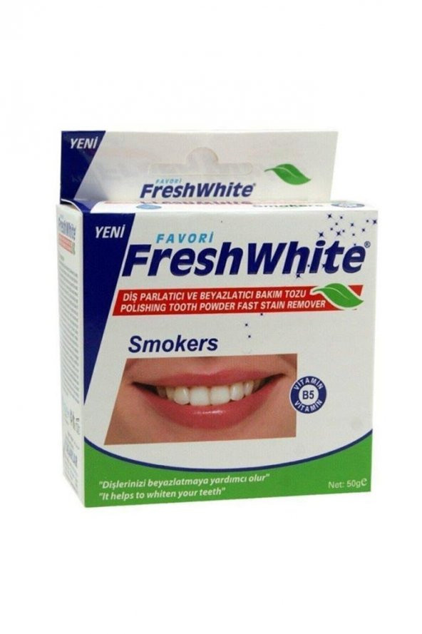 Fresh White Diş Paarlatıcı Toz Smokers 50g