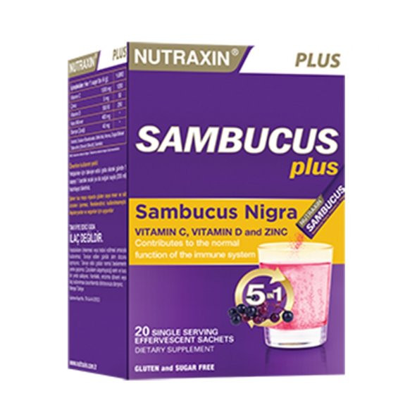 Nutraxin Sambucus Plus Efervesan Saşe 20 Tablet