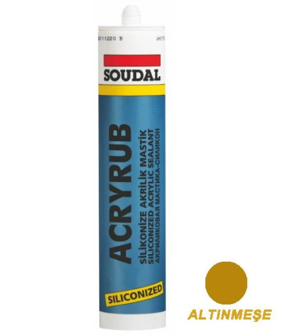 Soudal Acryrub Silikonize Akrilik Mastik 500Gr Altınmeşe