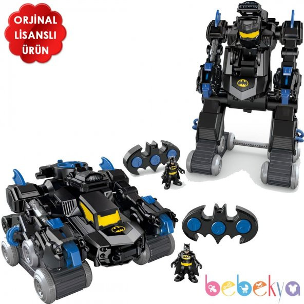 Imaginext Dc Super Friends Uzaktan Kumandalı Tanka Dönüşen Bat Bot Batman Robot Araba imaginext Batman Oyuncakları - 2