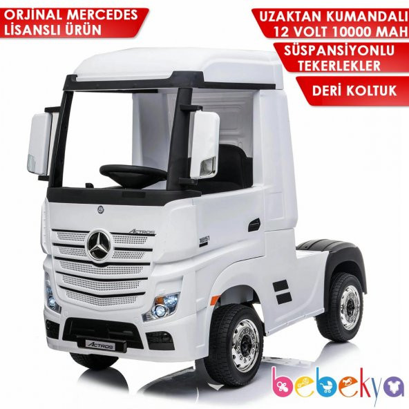 Uzaktan Kumandalı Orjinal Mercedes Lisanslı Akülü Tır Araba 12V Uzaktan Kumandalı Mercedes Actros Tır