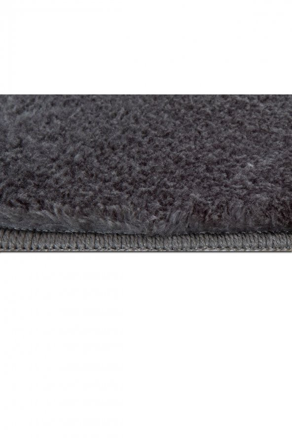 Myevilla Kaymaz lateks taban Peluş Post Antrasit 75x100 - 3