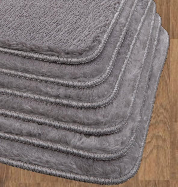 My Evilla Sandaliye Minderi 6lı 40x40 Açık Gri - 3