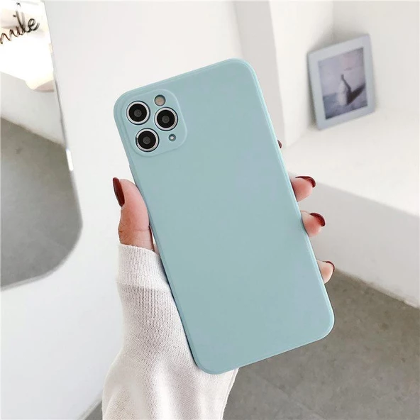 iPhone 13 Pro Max Lansman Likid Silikon Kamera Korumalı Kılıf - Resim 9