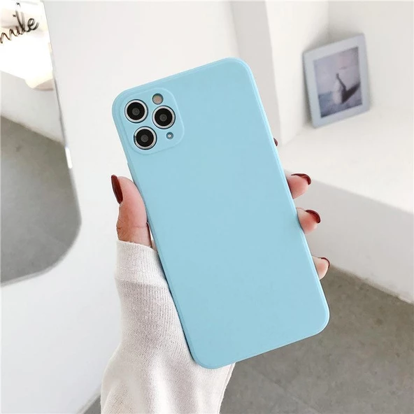 iPhone 13 Pro Max Lansman Likid Silikon Kamera Korumalı Kılıf - Resim 12