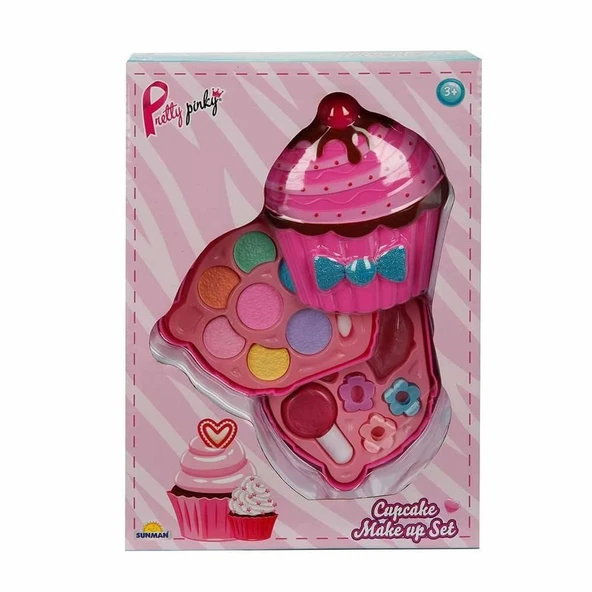Cupcake Şekilli 2 Katlı Makyaj Güzellik Seti - 4