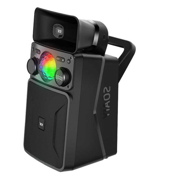 Soaiy Bluetooth Kablosuz Hoparlör Hafıza Kartı Destekli RGB Speaker SH35