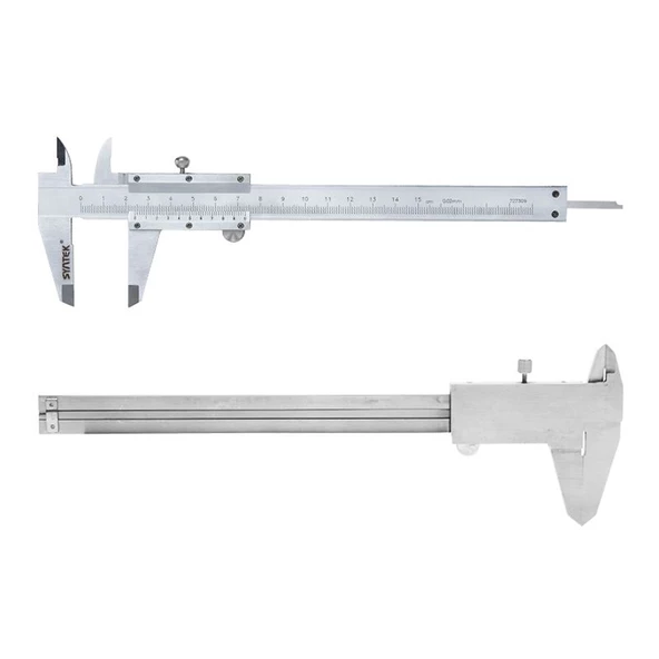 Syntek Karbon Çelik Mekanik Profesyonel Mikrometre Kalınlık Ölçer 0-150mm - Resim 2