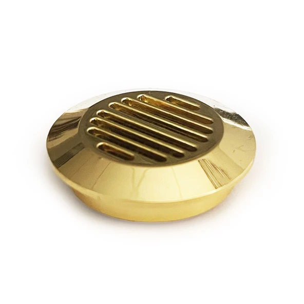 Humidor Puro Kutusu Nemlendirici Haznesi Yuvarlak Metal Sarı 43mm - 6