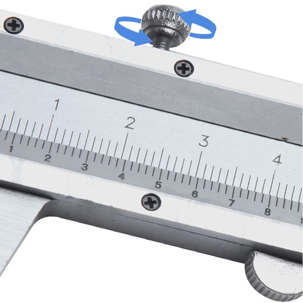 Syntek Karbon Çelik Mekanik Profesyonel Mikrometre Kalınlık Ölçer 0-150mm - Resim 5
