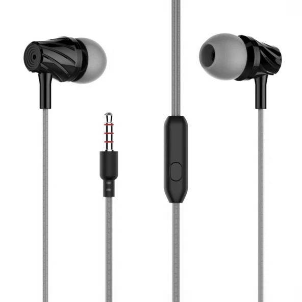 Tonex D7 Bass Earphones Mikrofonlu Kablolu Kulak İçi Kulaklık - 3