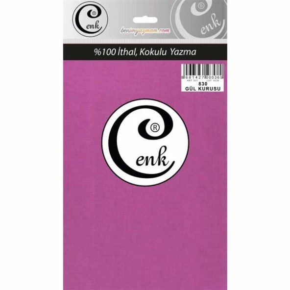 Cenk Poşetli Yazma 100 Cm 830 Gül Kurusu ürün görseli 1