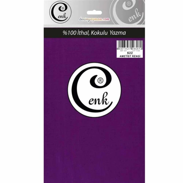 Cenk Poşetli Yazma 100 Cm 622 Ametist Rengi