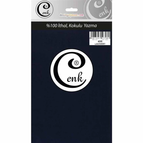 Cenk Poşetli Yazma 90 Cm 455 Lacivert