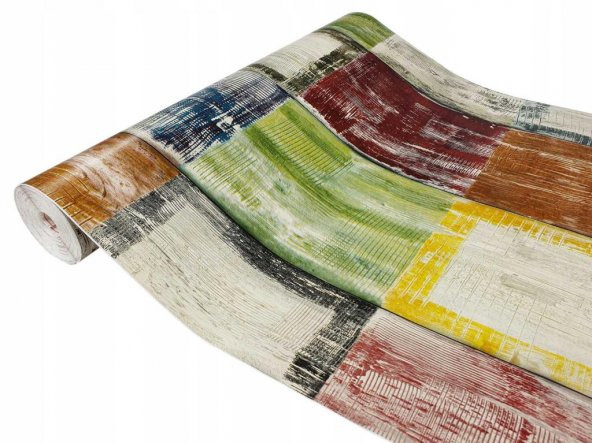 D-c-fix 446-3177 Rengarenk Ahşap Desen Yapışkanlı Folyo (45cm x 2mt) - Resim 5