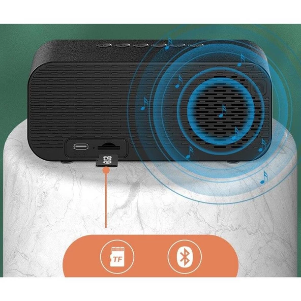 Valkyrie Bluetooth Şarjlı Alarmlı USB/SD Aynalı Masa Saati - 9