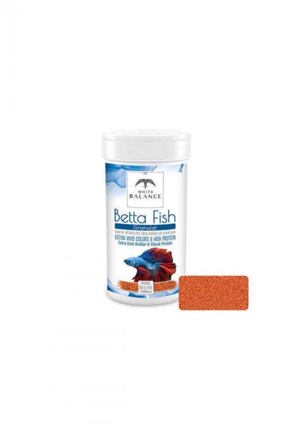 White Balance Beta Yemi Betta Fish Granules 100 ml (45Gr)
