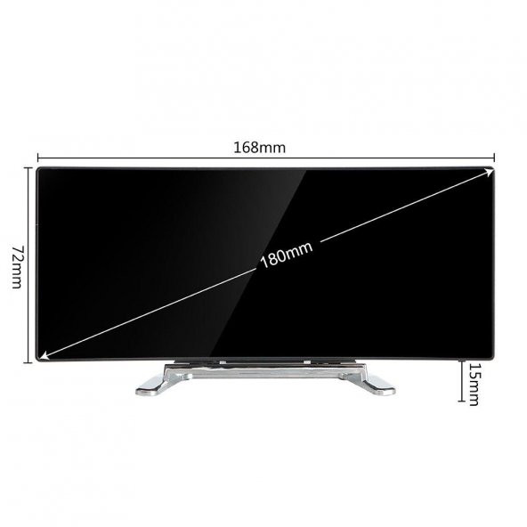 Valkyrie Alarmlı LED Dereceli Curved Dijital Masa Saati - 7