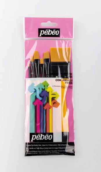 Pebeo 6'lı Zemin Fırçalı Set- Set 8
