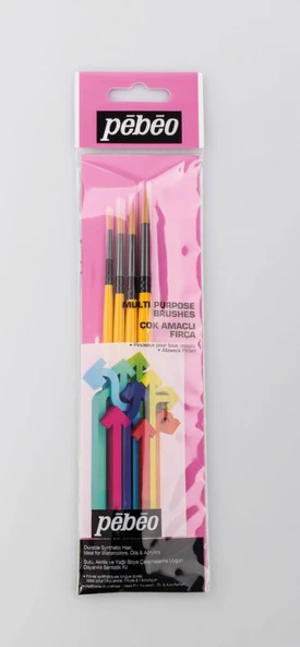 Pebeo 4'lü Sulu Boya Fırça Seti- Set 2 ürün görseli