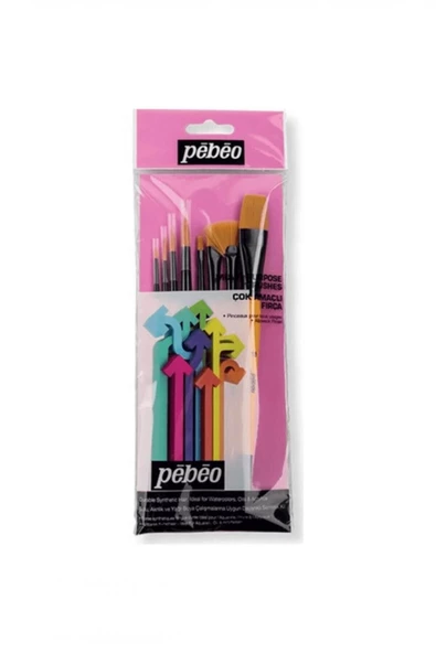 Pebeo 8'li Karma Fırça Seti - Set 4