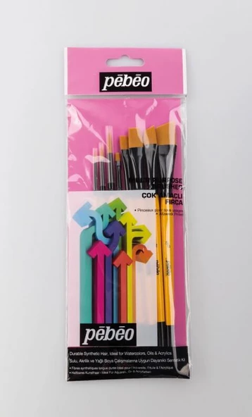 Pebeo 8'li Karma Fırça Seti - Set 6