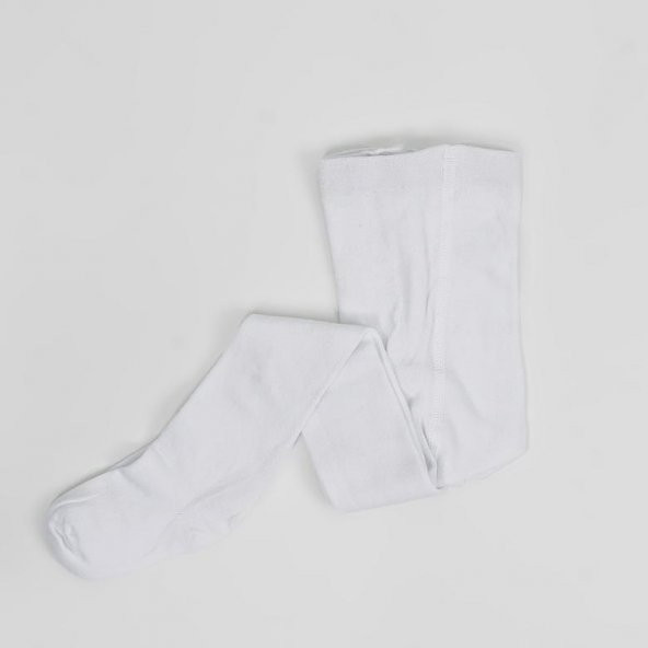 Çocuk Pamuklu Beyaz Külotlu Çorap