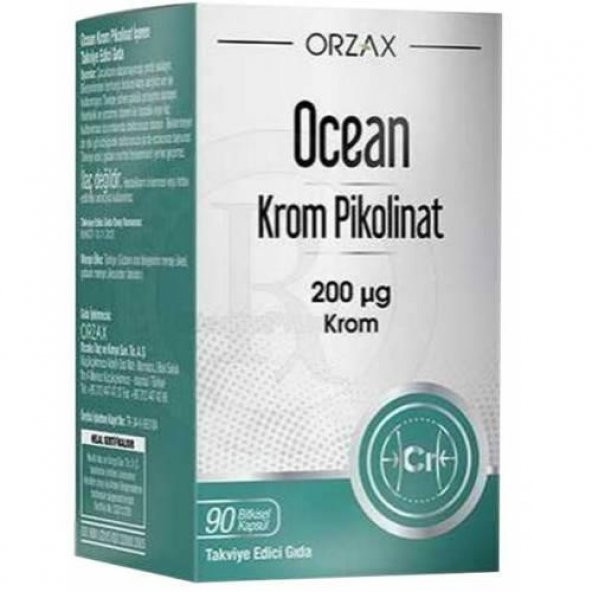 Orzax Ocean Krom Pikolinat 200 mcg 90 Kapsül 8697595872710
