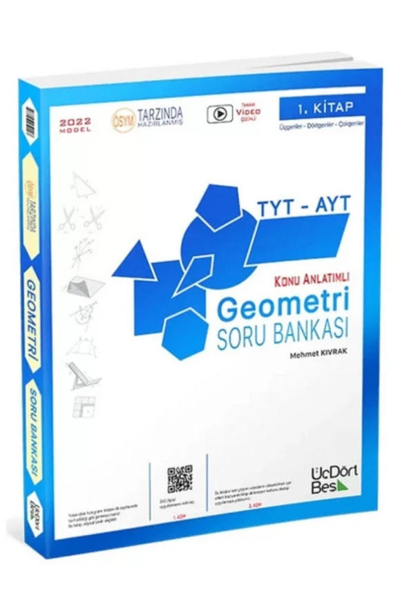 2022 Tyt Ayt Geometri Konu Anlatımlı Soru Bankası 1. Kitap