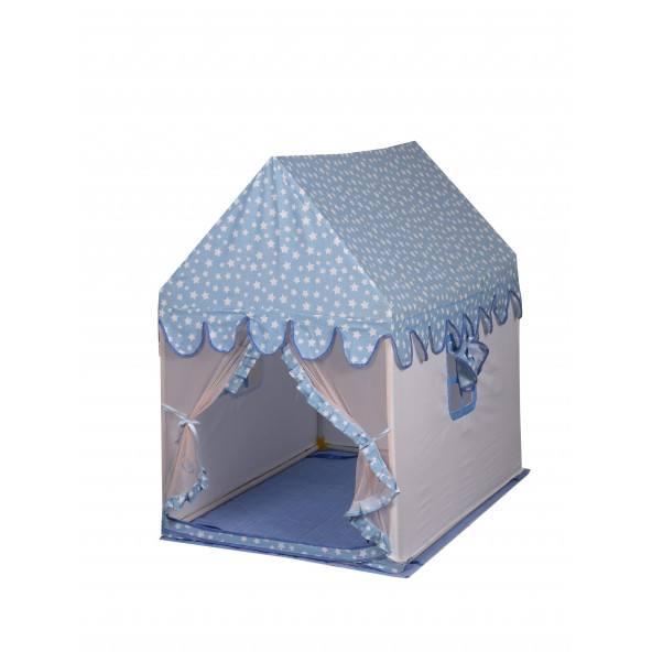 Rüya Evi Çocuk Oyun Çadırı Minderli - Mavi