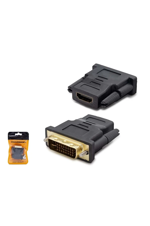 HADRON HDX1260(4401) ADAPTÖR ÇEVİRİCİ DVI TO HDMI M/F 24+5