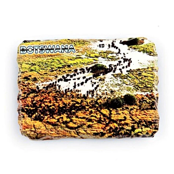 Botsvana Bufalo Temalı Kırık Magnet ürün görseli