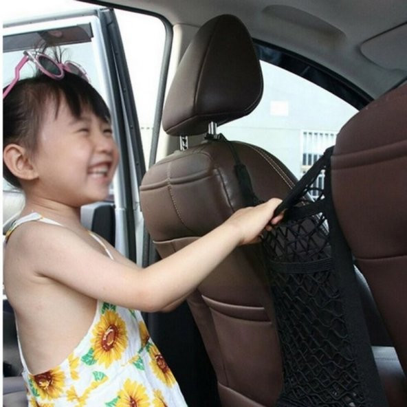 Araç İçi 2 Koltuk Arası Çok Amaçlı 2 Gözlü File - 2