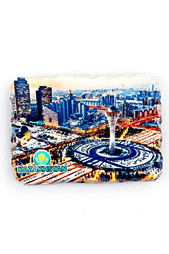 Kazakistan Astana Kırık Magnet - Resim 3