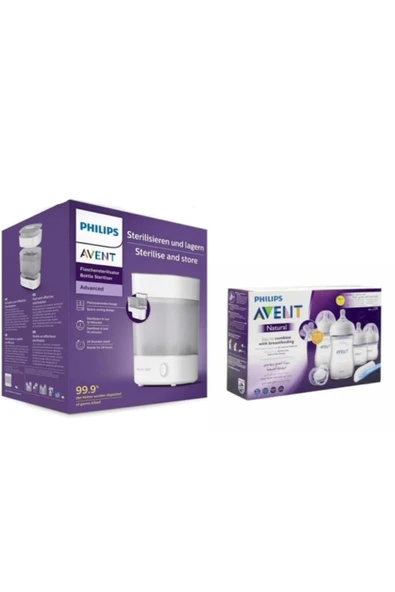 Buharlı Biberon Sterilizatörü Ve Yenidoğan Biberon Seti ürün görseli 1