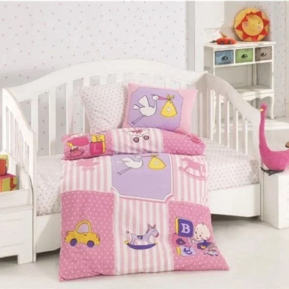 Kristal Kristal Play Time Lila Bebek Nevresim Takımı
