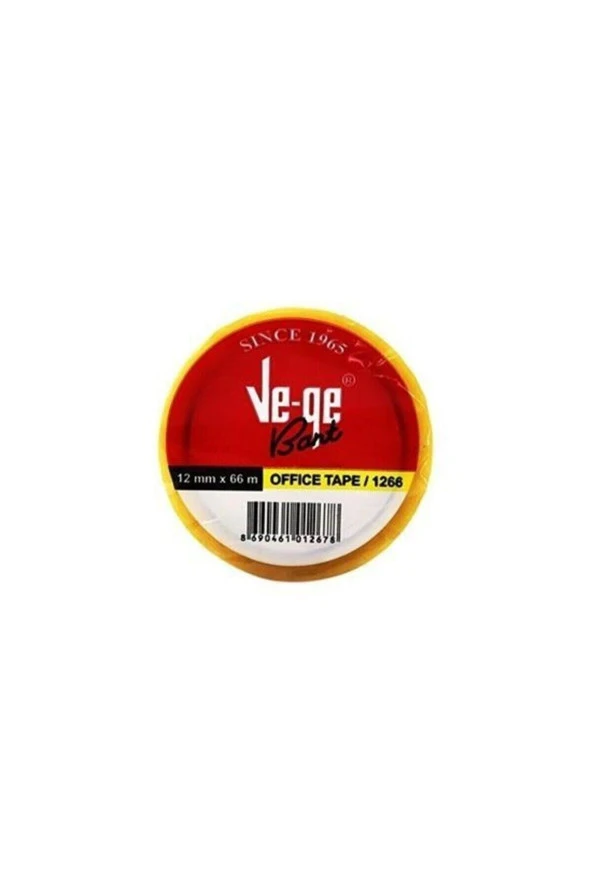 Ve-Ge Selefon Bant Offıce Tape 12mm X 66 Metre (6 Adet)