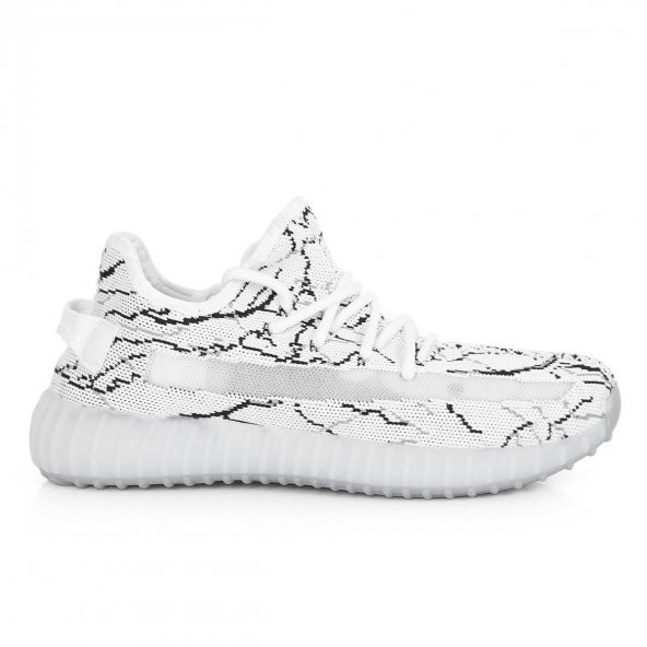Black Deer Beyaz-Siyah Flash Ortopedik Tabanlıklı Sneaker Spor Ayakkabı - 2