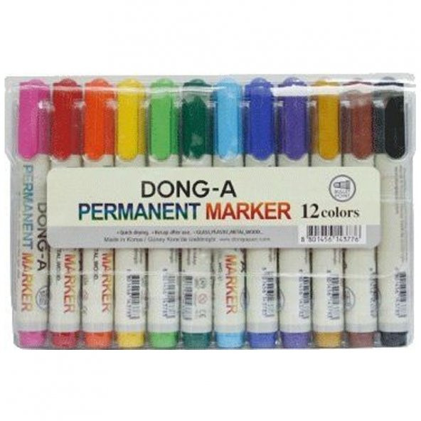 Dong-A Markör Permanent 12 Renk 239314 - 2