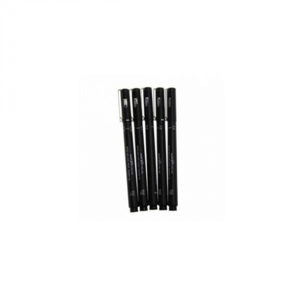 Uni-Ball Çizim Kalemi Akrilik Uçlu Fine Line Pin 5 Lİ Siyah PIN-200/5P