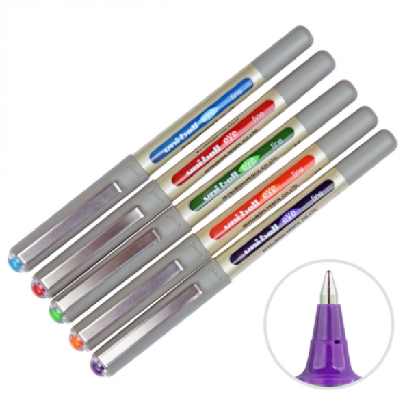 Uni-Ball Roller Kalem Eye Fine Bilye Uç 0.7 MM 5 Li Karışık Renk UB-157 - 2